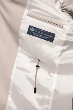 Beige Field Jacket In Loro Piana Green Storm System® Wool - Made In Italy|Pini Parma New