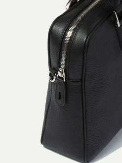 Black Leather Briefcase - Made In Italy|Pini Parma Online
