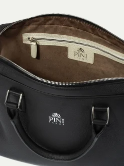 Black Leather Briefcase - Made In Italy|Pini Parma Online