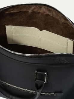 Black Leather Briefcase - Made In Italy|Pini Parma Online