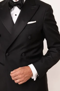 Black Silk Self-Tie Bow Tie - Made In Italy|Pini Parma Shop