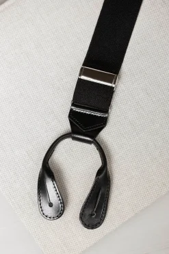 Black Suspenders - Made In Italy|Pini Parma Shop