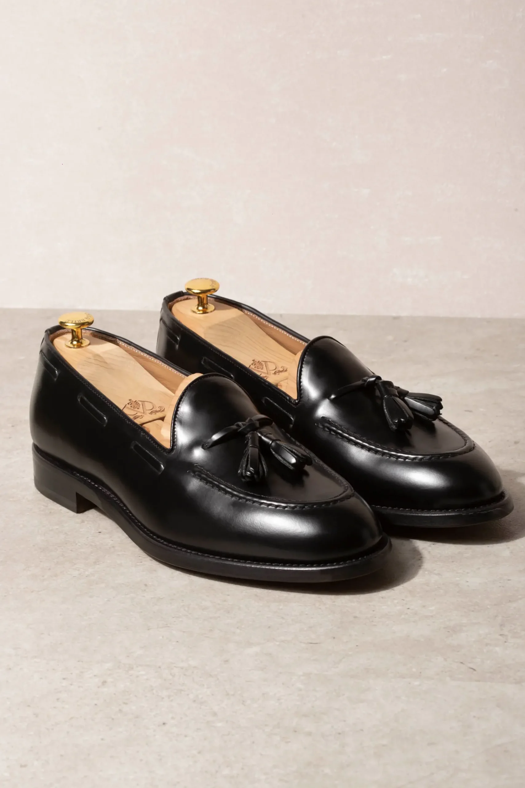 Black Tassel Loafers - Made In Italy|Pini Parma Flash Sale