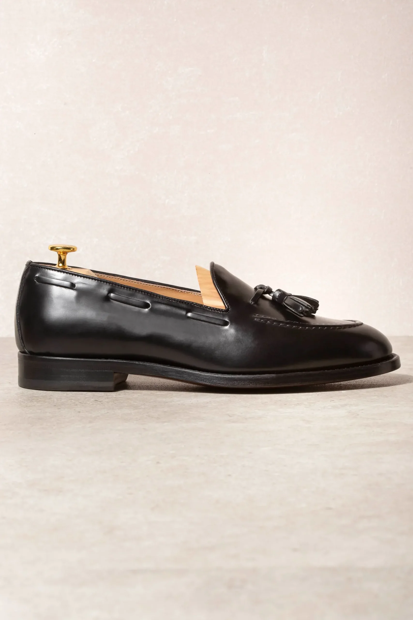 Black Tassel Loafers - Made In Italy|Pini Parma Flash Sale