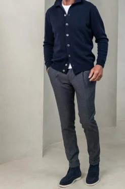 Blue Cardigan – Made In Italy|Pini Parma Outlet