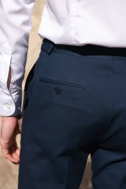 Blue Cotton Trousers 