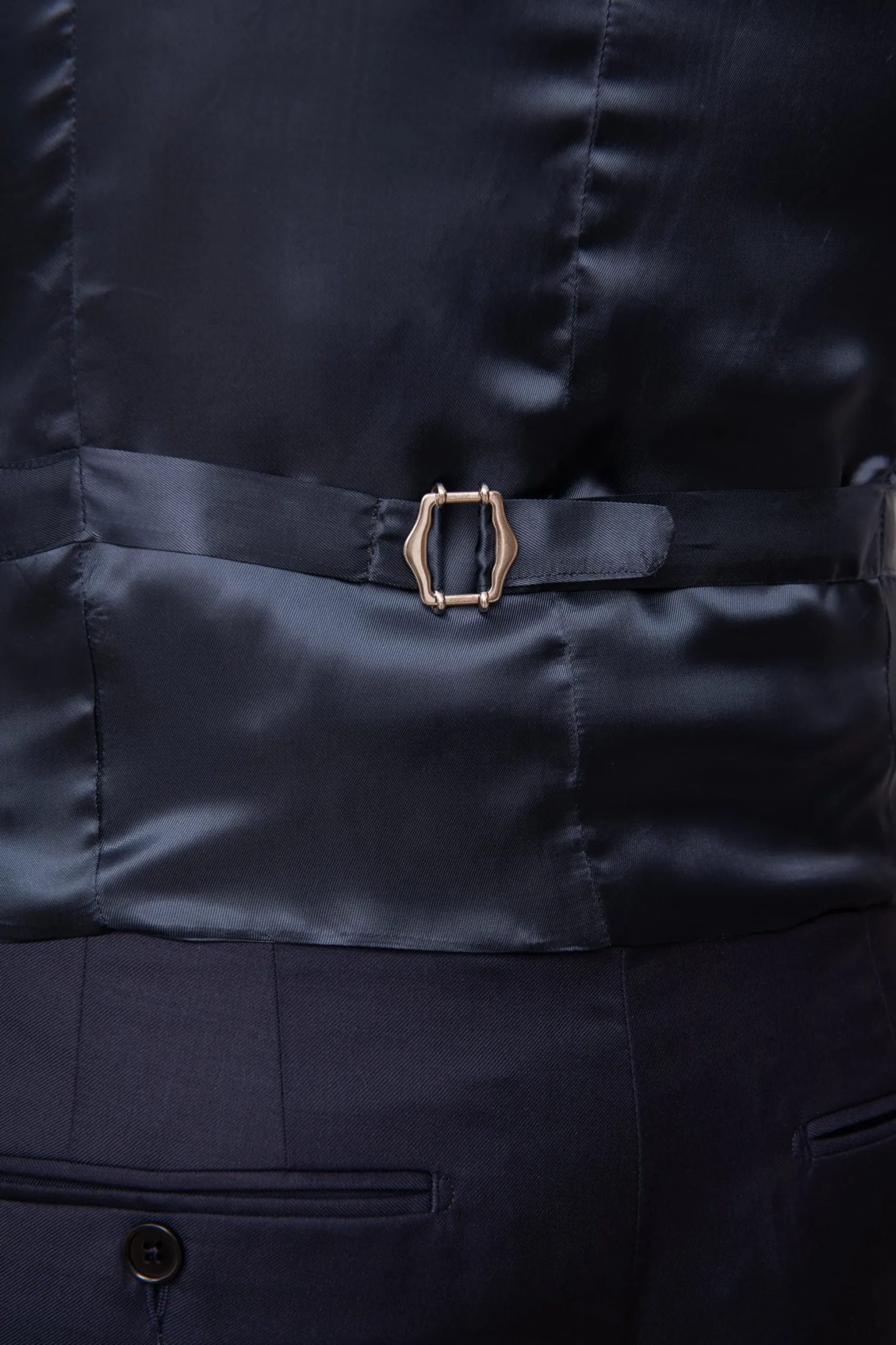 Blue Double Breasted Waistcoat - Made In Italy|Pini Parma New