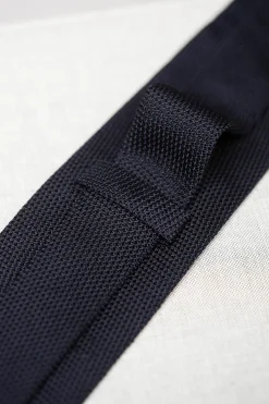 Blue Grenadine Silk Tie - Hand Made In Italy|Pini Parma Outlet