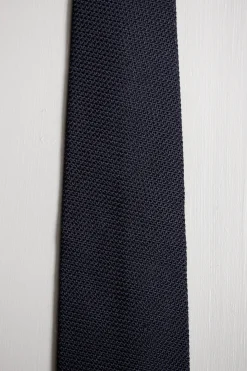 Blue Grenadine Silk Tie - Hand Made In Italy|Pini Parma Outlet