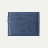 Blue Leather Card Holder - Made In Italy|Pini Parma Cheap