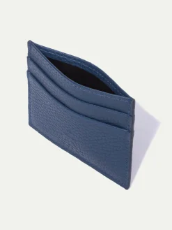 Blue Leather Card Holder - Made In Italy|Pini Parma Cheap