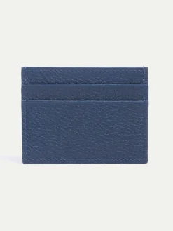 Blue Leather Card Holder - Made In Italy|Pini Parma Cheap