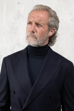 Blue Merino Turtleneck – Made In Italy|Pini Parma Best Sale
