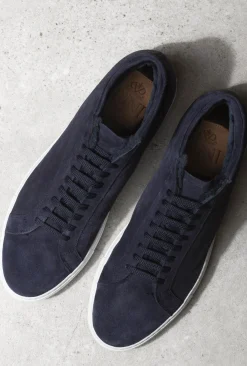 Blue Mid Top Sneakers - Made In Italy|Pini Parma Flash Sale