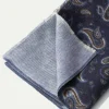 Blue Paisley Reversible Scarf - Made In Italy|Pini Parma Clearance