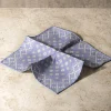 Blue Patterned Reversible Pocket Square - Made In Italy|Pini Parma Flash Sale