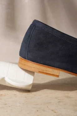 Blue Soft Penny Loafers - Made In Italy|Pini Parma Clearance