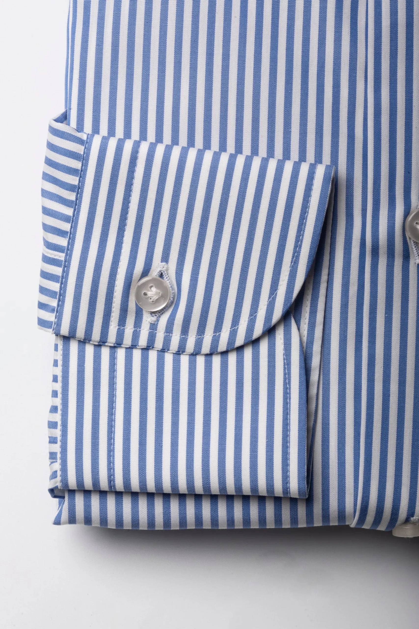 Blue Striped Shirt - Made In Italy|Pini Parma Clearance