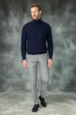 Blue Turtleneck – Made In Italy|Pini Parma New