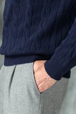 Blue Turtleneck – Made In Italy|Pini Parma New