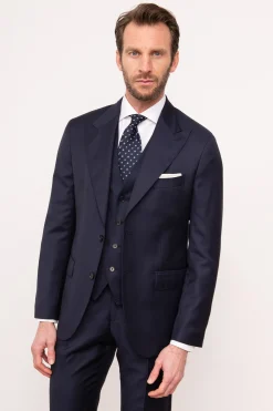 Blue Waistcoat - Made In Italy|Pini Parma Store