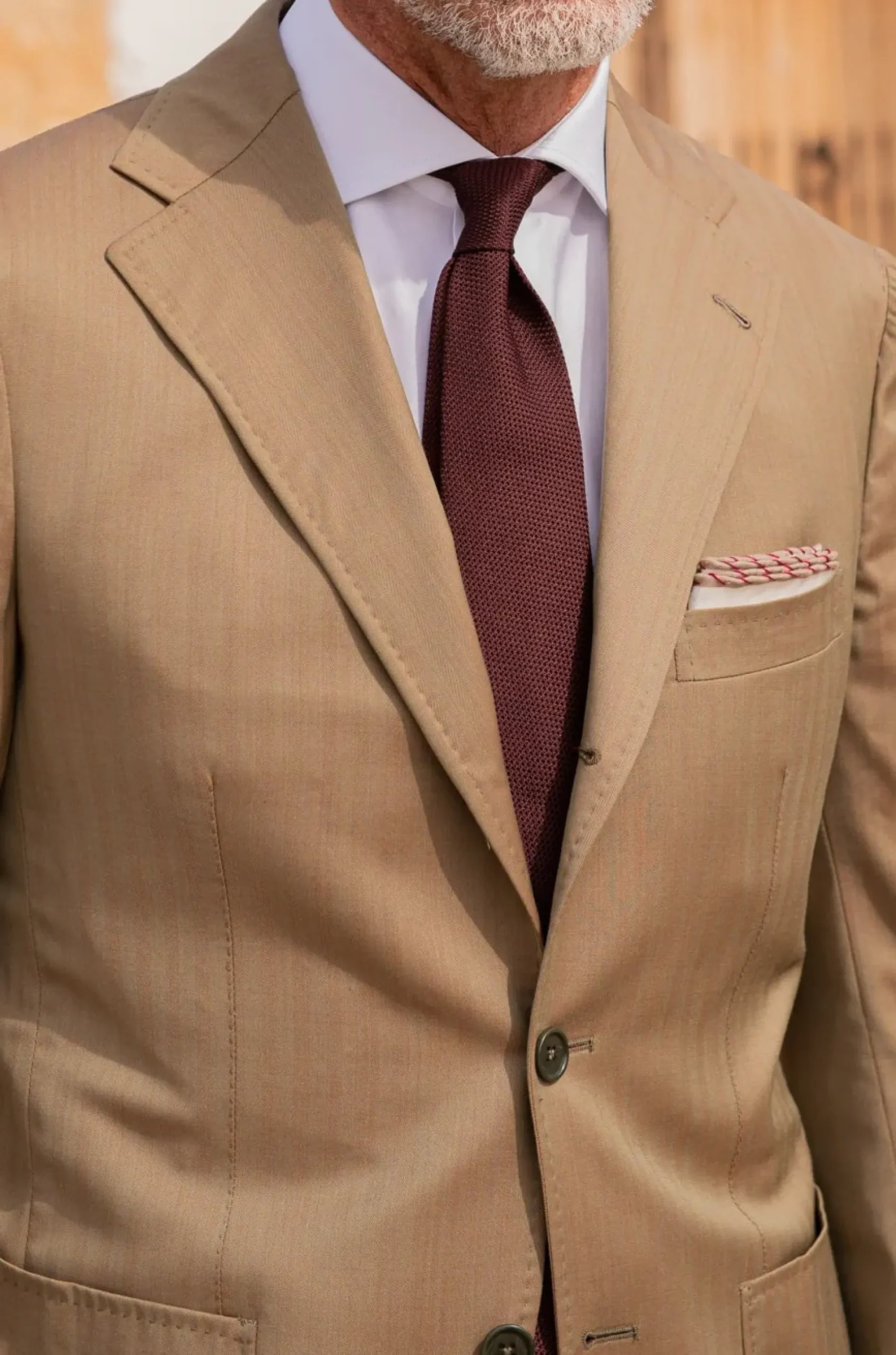 Bordeaux Grenadine Silk Tie - Hand Made In Italy|Pini Parma Sale