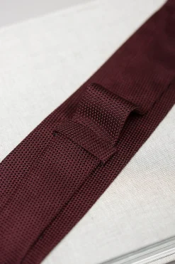Bordeaux Grenadine Silk Tie - Hand Made In Italy|Pini Parma Sale