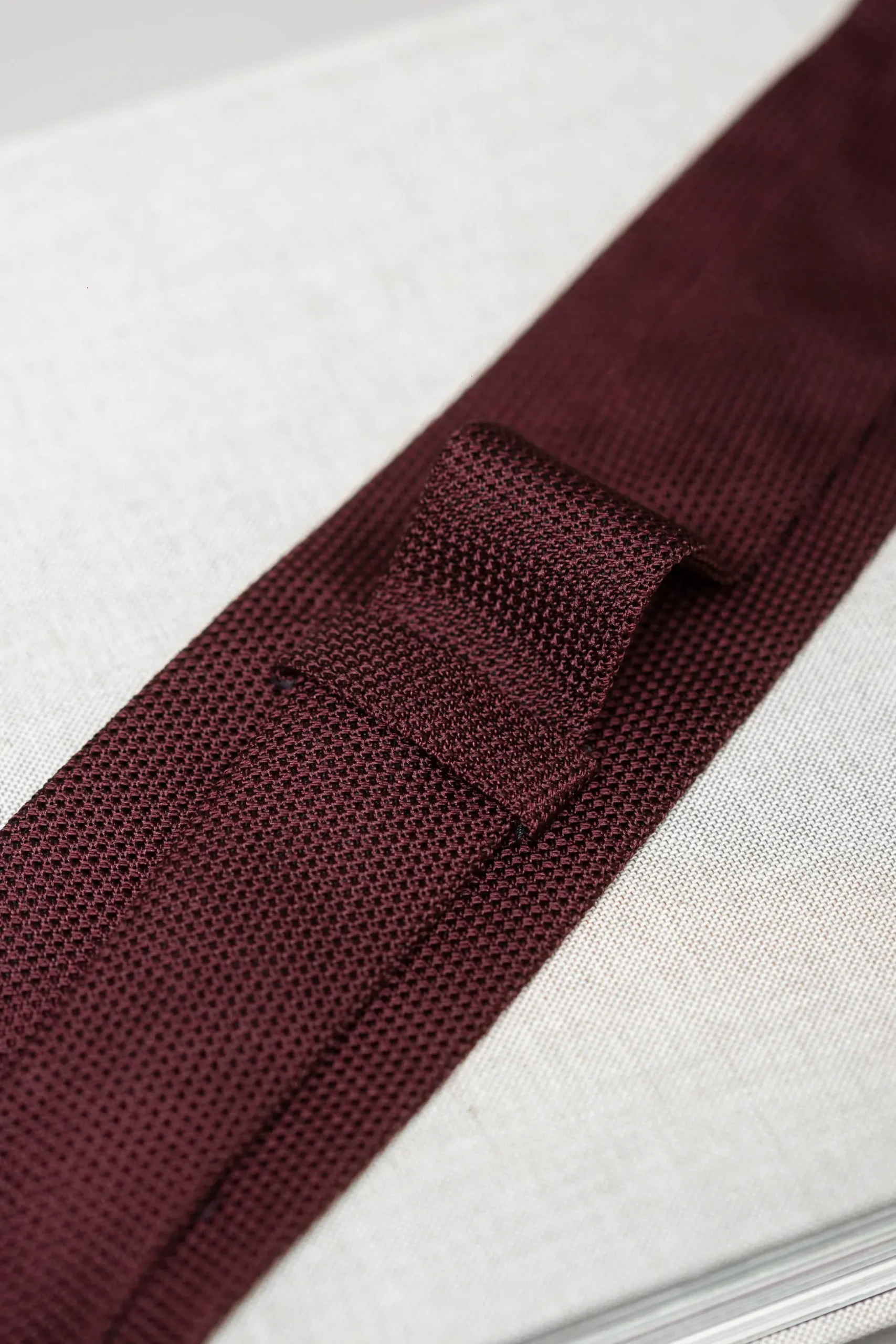 Bordeaux Grenadine Silk Tie - Hand Made In Italy|Pini Parma Sale