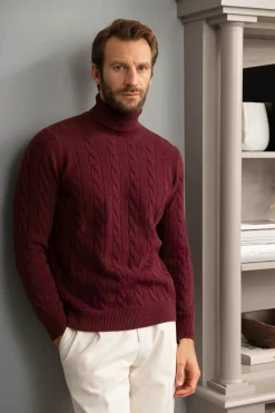 Bordeaux Turtleneck – Made In Italy|Pini Parma Fashion