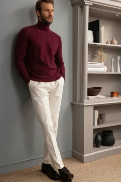 Bordeaux Turtleneck – Made In Italy|Pini Parma Fashion