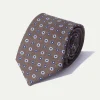 Brown Fancy Silk Tie - Made In Italy|Pini Parma Online