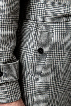 Brown Prince Of Wales Raglan Coat – Made In Italy|Pini Parma Best Sale