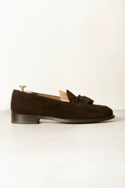 Brown Suede Tassel Loafers - Made In Italy|Pini Parma Cheap