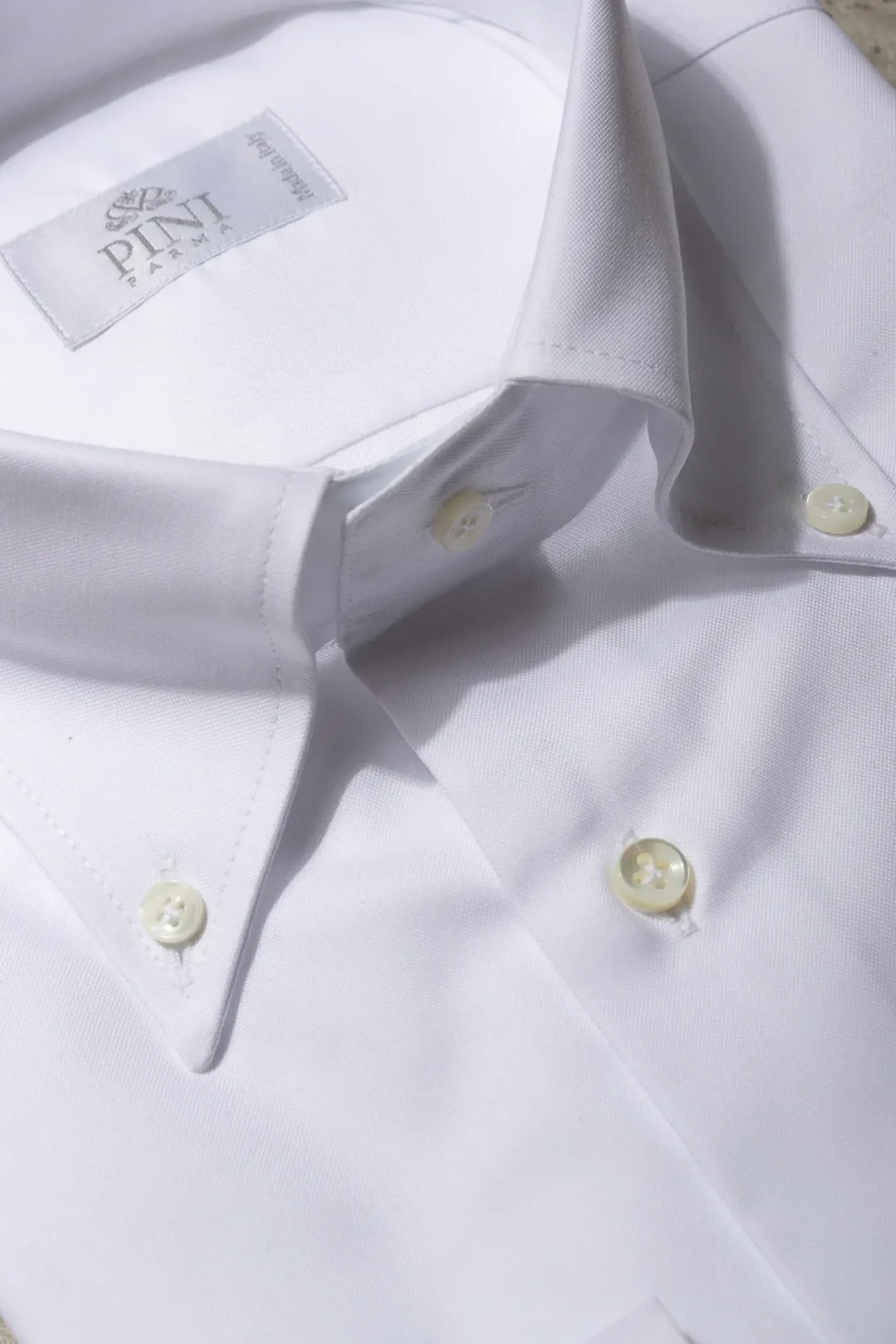 Button Down White Shirt "Sartoriale Collection"- Made In Italy|Pini Parma Outlet