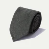 Dark Green Flannel Tie - Hand Made In Italy|Pini Parma Store