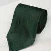 Green Grenadine Silk Tie - Hand Made In Italy|Pini Parma Sale