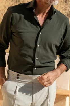 Green Polo Shirt - Made In Italy|Pini Parma Online