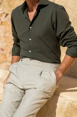 Green Polo Shirt - Made In Italy|Pini Parma Online