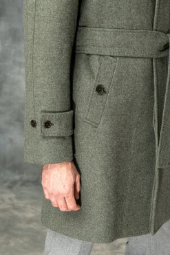 Green Raglan Coat – Made In Italy|Pini Parma Store