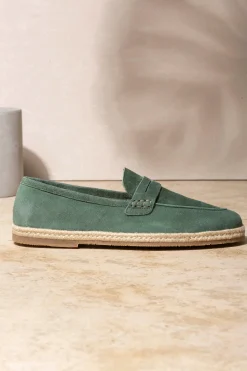 Green Suede Espadrilles - Made In Italy|Pini Parma Flash Sale