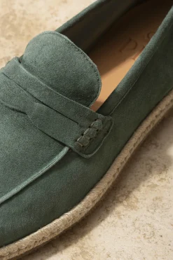 Green Suede Espadrilles - Made In Italy|Pini Parma Flash Sale