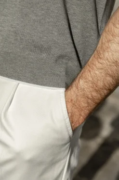 Grey Cotton Polo - Made In Italy|Pini Parma Best Sale