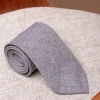 Grey Flannel Tie - Hand Made In Italy|Pini Parma Sale
