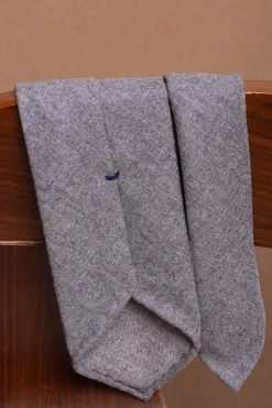 Grey Flannel Tie - Hand Made In Italy|Pini Parma Sale
