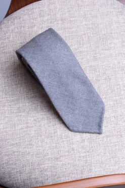 Grey Flannel Tie - Hand Made In Italy|Pini Parma Sale