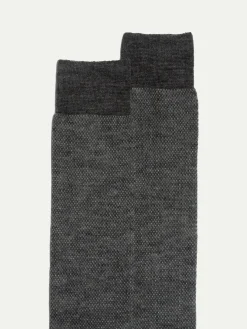 Grey Micro Fancy Short Socks - Made In Italy|Pini Parma Hot