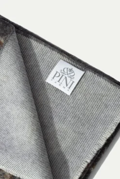 Grey Paisley Reversible Scarf - Made In Italy|Pini Parma Outlet