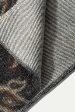 Grey Paisley Reversible Scarf - Made In Italy|Pini Parma Outlet