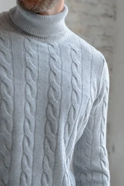 Grey Turtleneck – Made In Italy|Pini Parma Online
