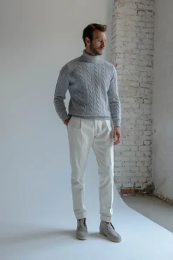 Grey Turtleneck – Made In Italy|Pini Parma Online